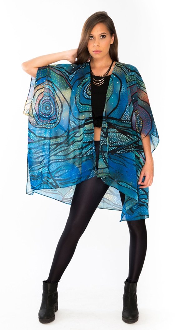 Aboriginal Art Shawl Yalingbila Balgany