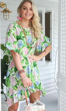 Load image into Gallery viewer, Cotton Viscose Mary-Kate Dress Hydrangea
