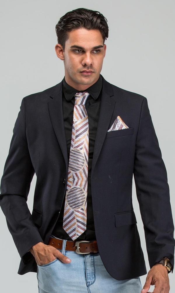 Aboriginal Art Necktie Language Connection