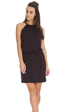 Load image into Gallery viewer, Coastline Black Halterneck Beach Dress, Pre-Order S - XL
