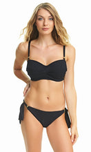Load image into Gallery viewer, Ottawa Black UW Twist Bandeau Multiway Bikini Top, Pre-Order D Cup to G Cup
