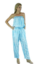Load image into Gallery viewer, Rayon Jumpsuit Long Bandeau Waterglass, More Colours
