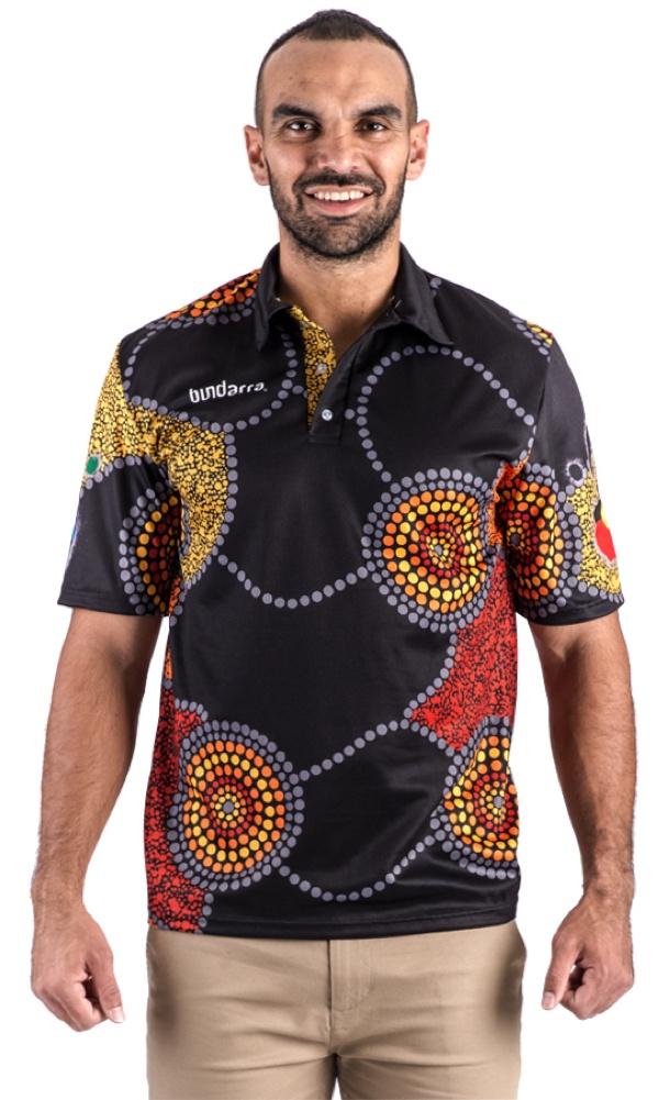 Aboriginal Art Unisex Polo, Community Unity