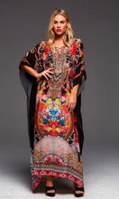 Load image into Gallery viewer, Silk Kaftan Long Let Your Soul Fly

