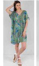 Load image into Gallery viewer, Rayon Kaftan Dress Verbena, Sizes 10 - 16
