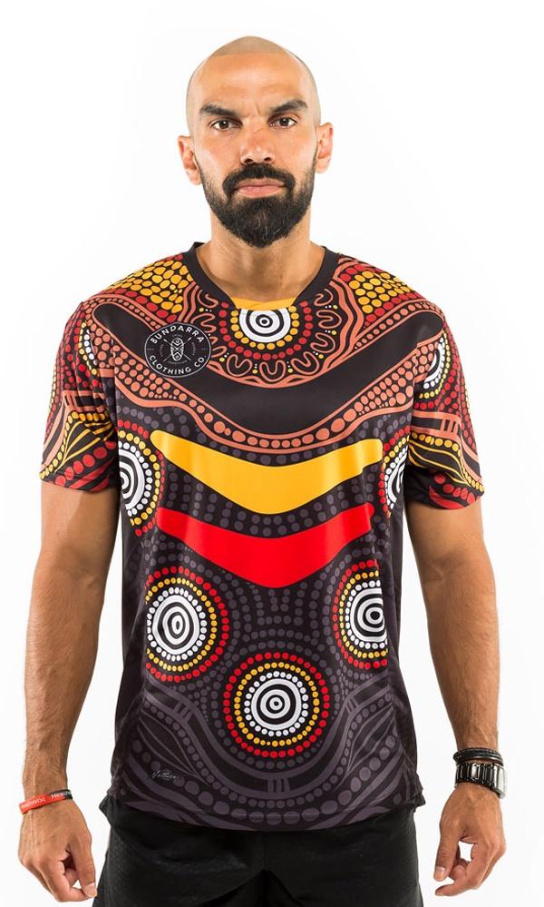 Aboriginal Art Sports Tribute T-Shirt