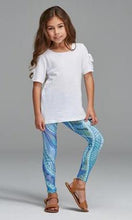 Load image into Gallery viewer, Aboriginal Art Kids Leggings Dabil Water Country
