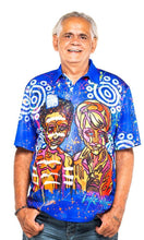 Load image into Gallery viewer, Aboriginal Art Unisex Polo NAIDOC 2019 Voice Treaty Truth
