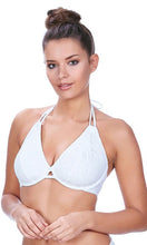 Load image into Gallery viewer, Sundance White UW Bandless Halter Bikini Top, Pre-Order C Cup to FF Cup
