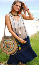 Load image into Gallery viewer, Cotton Dress Rita Aztec Stone
