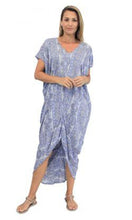 Load image into Gallery viewer, Rayon Kaftan Long Frilled Toga, More Prints &amp; Colours
