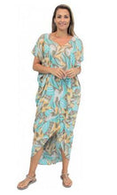 Load image into Gallery viewer, Rayon Kaftan Long Frilled Toga, More Prints &amp; Colours
