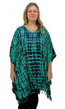 Load image into Gallery viewer, Rayon Cover Up V Neck Tie Dye, More Prints &amp; Colours
